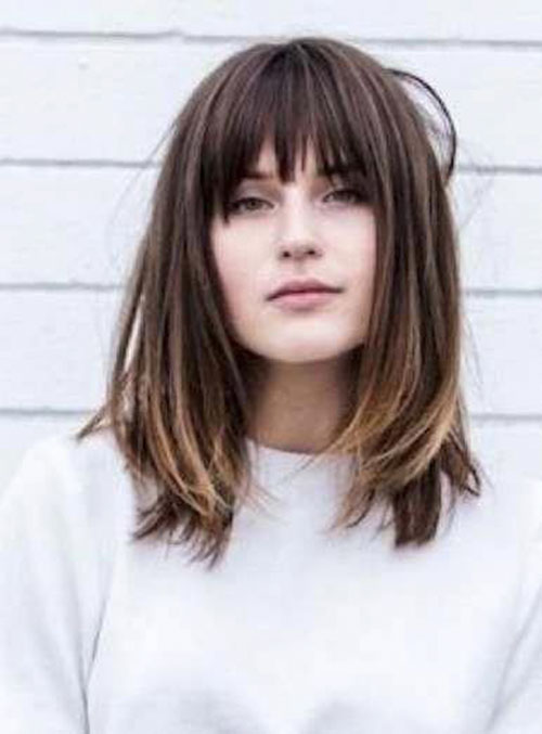 30 Incredible Lob Hairstyles With Bangs You Have To See Bangs