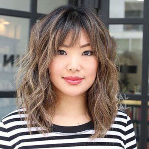 30 Incredible Lob Hairstyles With Bangs You Have To See Bangs